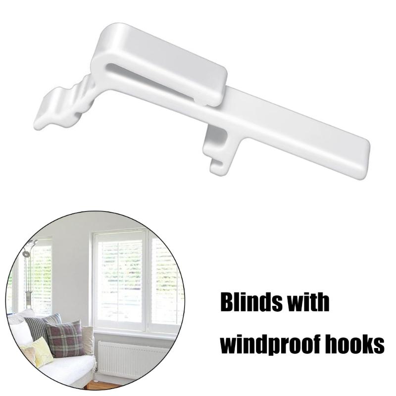 12/24Pcs Vertical Blind Dust Cover Valance Clip Holder Retainer Bracket Vertical Curtain Rails Mounting Clamp Hook