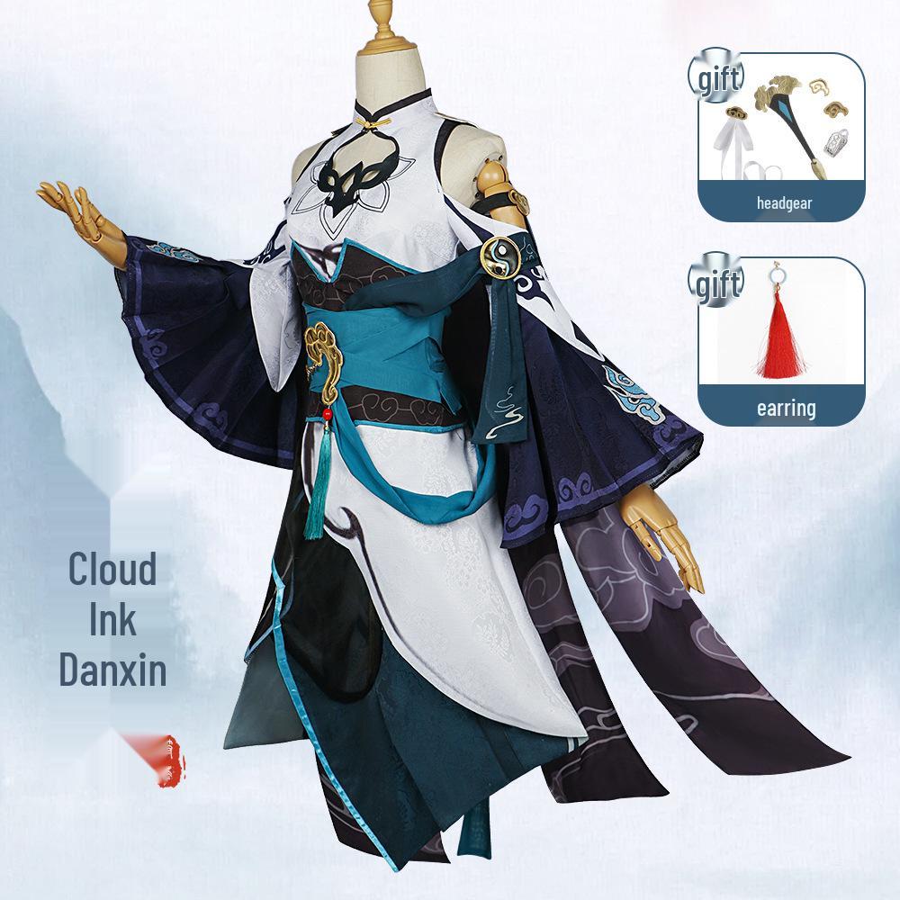 Комплект костюма для косплея Фу Хуа Юньмо Даньсинь - Наряд для ролевой игры в аниме в китайском стиле по игре Honkai 3