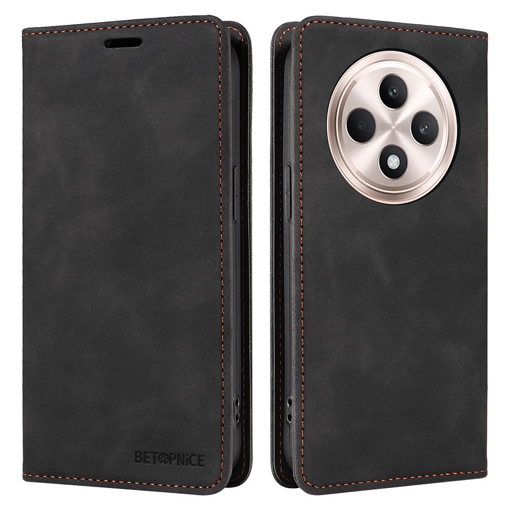 BETOPNICE 003 For Oppo Reno12 F 4G Wallet Case Leather Phone Cover with Stand