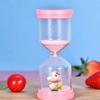 3/5/10/15/30 Mins Cartoon Sand Timer,Creative Plastic Hourglass Timer for Kids,Colorful Shatterproof Sand Clock for Game Timing