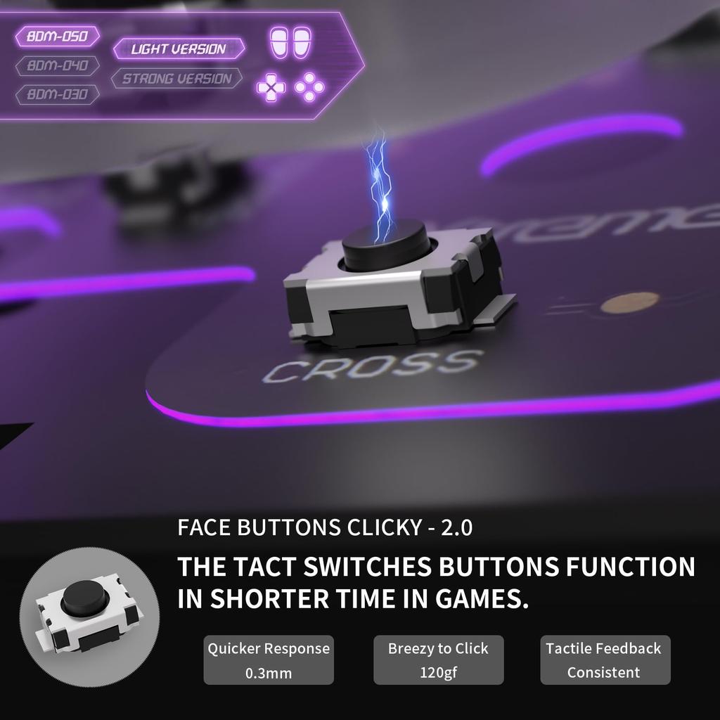 EXtremeRate Light Version Hole Clicky Kit V2 для совместимости с контроллером PS5 Custom Micro Switch L2R2 Clicky Hair Trigger Kit и тактильной поверхностью L1R1