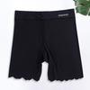 Boxer Shorts Slim Fit Solid Color Stretchy Flat Angle High Waist Privacy Protection Thin Long Leg Seamless Boyshorts Daily Garment