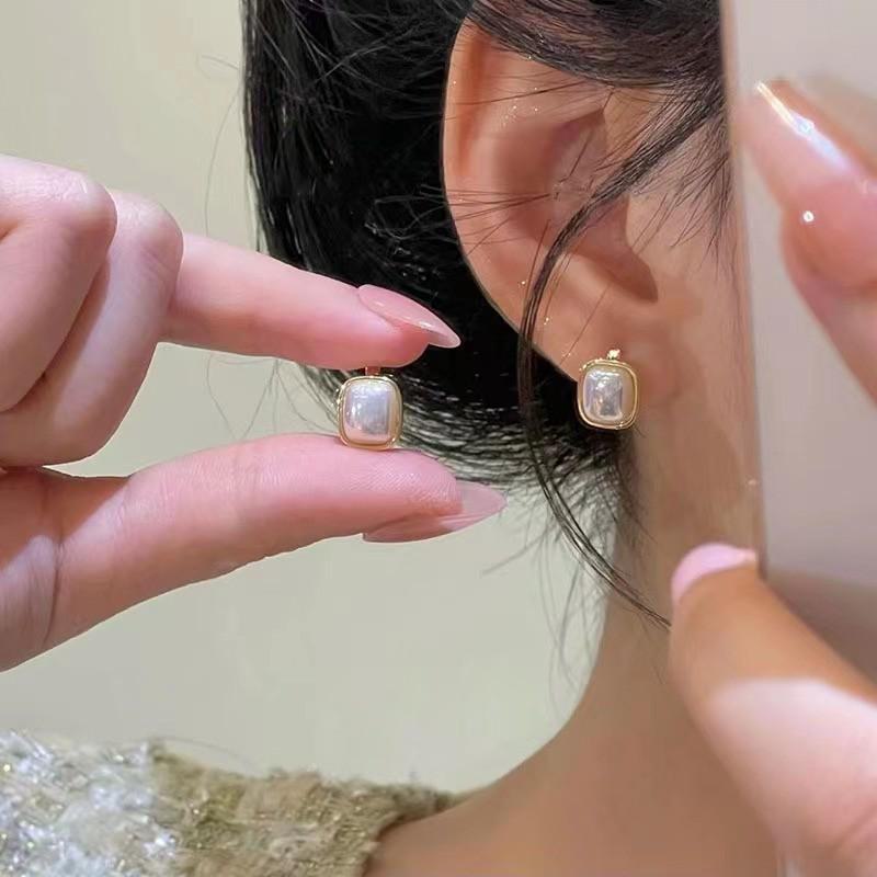 Женские серьги-подвески с французским барочным жемчугом в виде узлов - универсальный нишевый модный дизайн