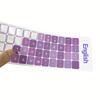 Bilingual Keyboard Stickers 1pcs Durable English/Russian Keyboard Stickers Keycaps, Transparent Adhesive Pads for Laptop, Desktop, Typing Practice