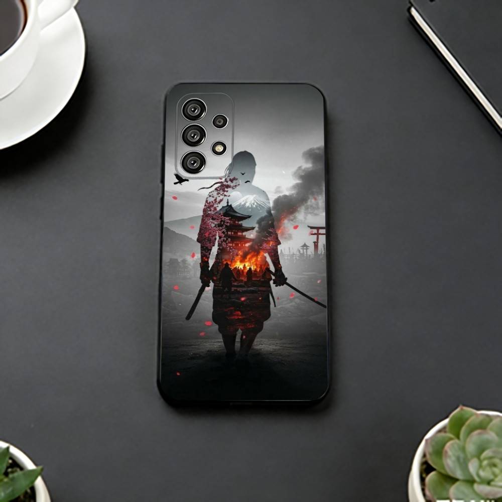 Чехол для телефона Game G-Ghost Of Y-Yotei для Samsung S25, S24, S21, S22, S23, S30, Ultra, S20, Plus, Fe, Мягкий силиконовый черный чехол