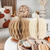 Pumpkin Honeycomb Centerpiece 3D Paper Pumpkin Honeycomb Decoration Autumn Table