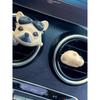 Creative Cute and Quirky French Bulldog Puppy Car Air Freshener Hand-Painted Aroma Diffuser Stone Air Vent Decoration Fragrance Car Interior for Women