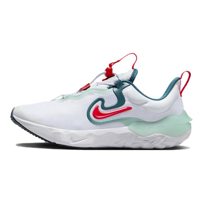 Nike Беговые кроссовки для детей Run Flow Cushioning Низкий верх Белый Зеленый DR0472-101