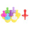 Бытовые многоразовые силиконовые формы для мороженого DIY Making Mold Tool Kitchen Supplies Yellow