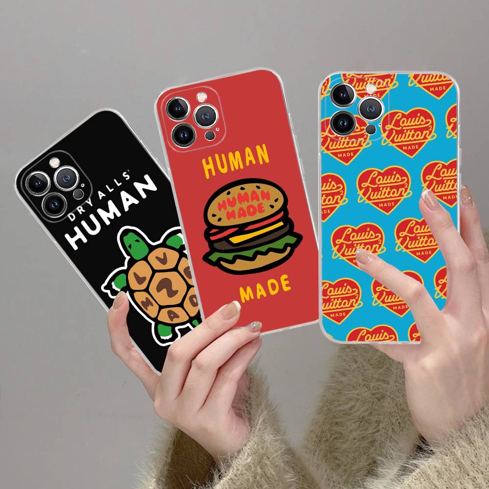 Модный H-Человеческий M-Сделанный Подходит Для IPhone 16 15 Promax Чехол Для Телефона IPhone 14 11 12 Высококачественный 13 Pro Силикон