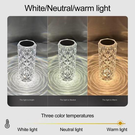 RGB Bedside Lamp Remote Control Adjustable Brightness USB Rechargeable 16 Colors Table Lamp LED Night Light