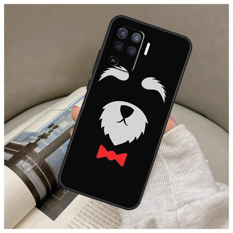 Чехол для щенка шнауцера для Oppo A80 A60 A40 A5 Pro A15 A16 A17 A57 A77 A94 A74 A54 A76 A96 A18 A38 A58 A78 A98