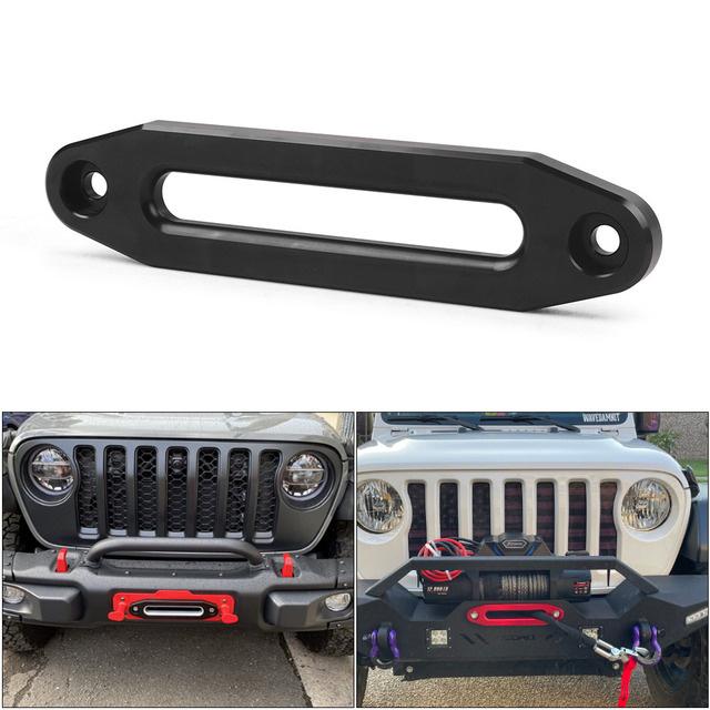 Universal 8000-15000 LBs Synthetic Mount Winch Rope 10 Inch 254MM Aluminum Hawse Fairlead For SUV ATV UTV Hawse Fairlead
