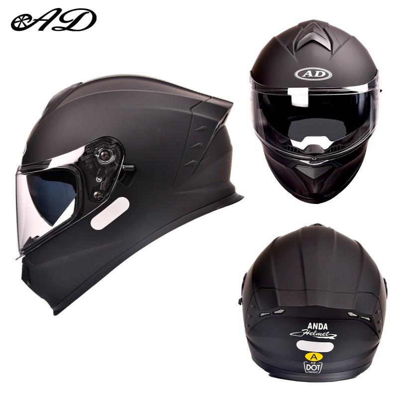 AD Motorcycle Helmet 3C DOT Certified Full Face Men Women All Season