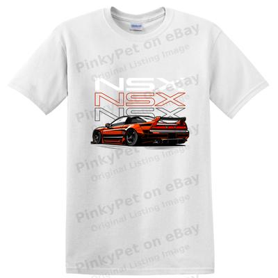 Футболка с графикой автомобиля NSX в винтажном гоночном стиле для автолюбителей Крутая футболка