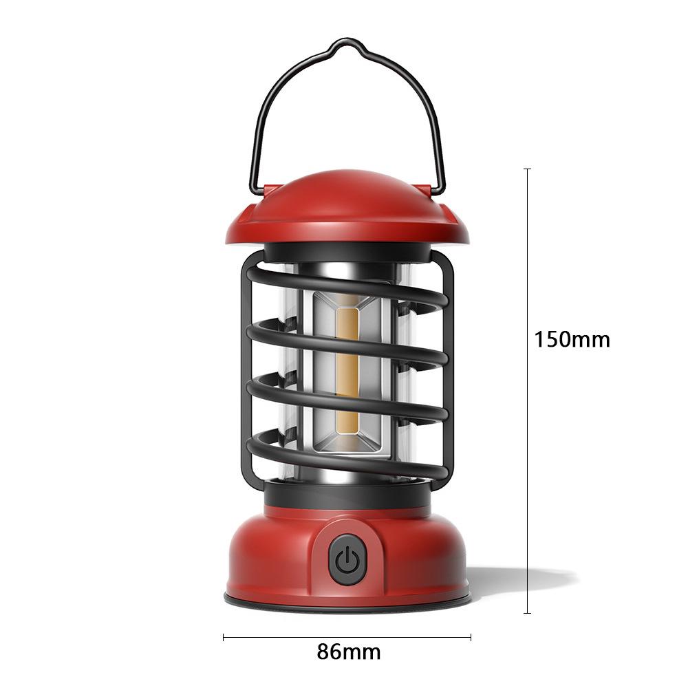 Rechargeable Retro Camping Light: Outdoor Hanging, Handheld Tent Illumination