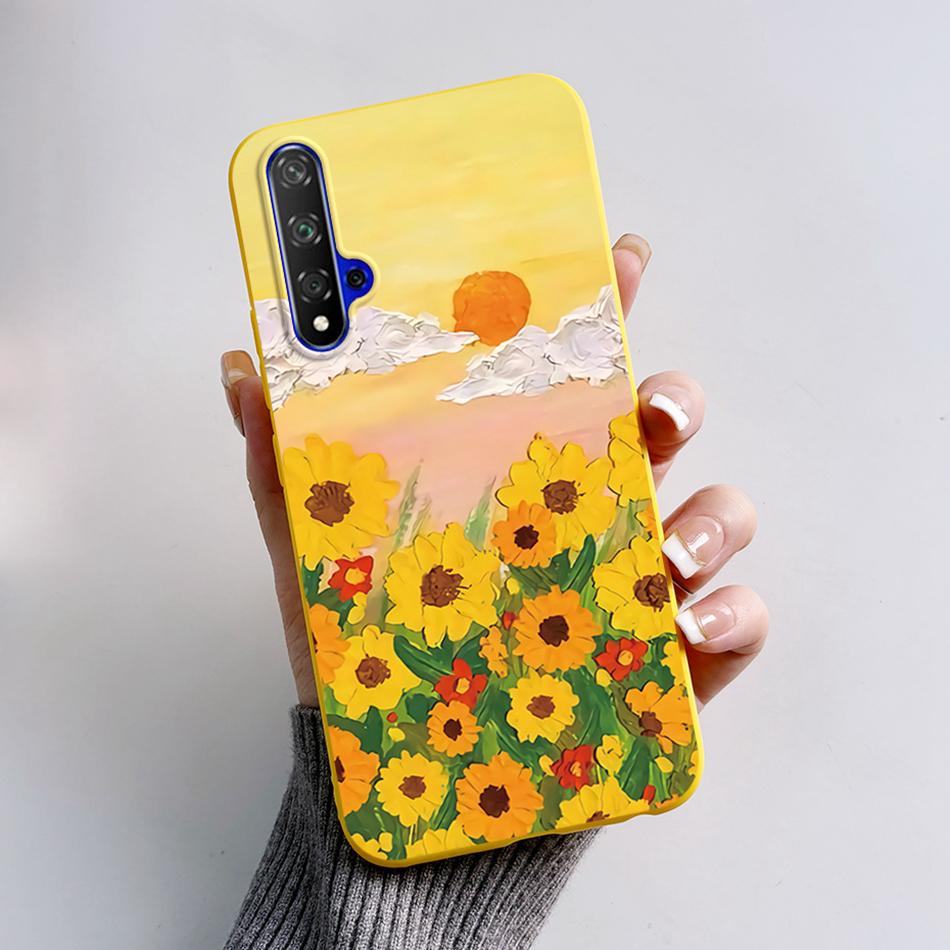 For Huawei Nova 5T Case Honor 20 YAL-L21 Cartoon Frog Cover Soft Silicone Phone Case For Huawei Nova 5T Nova5T Honor20 Fundas
