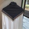 Women French Elegant Retro Fashion Large Triangular Scarf Decorative Hair Band