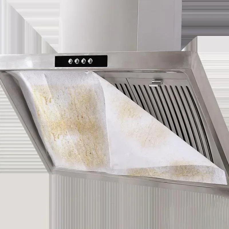 Кухонная вытяжка антижировой фильтр сегментированная нетканая маслопоглощающая наклейка одноразовая утолщенная мембрана фильтра масляного дыма