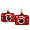 2Pcs Christmas Pendant Exquisite Mushroom Donut Santa Claus Shape Xmas Tree Hanging Ornament for Festive Decoration