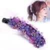 New Juan Yarn Flower Hair Clip Korean Banana Clip Crushed Ponytail Clip Coiled Hair Twist Clip Headdress YSL