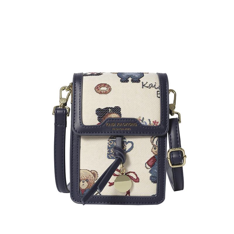 Katie Bear Women's Cartoon Phone Crossbody Bag - New Style Niche Shoulder Bag