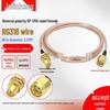 Кабель-удлинитель антенны RG316 RP-SMA Male/Female, термостойкий, с внешней резьбой и внутренним штырем к внутреннему отверстию.