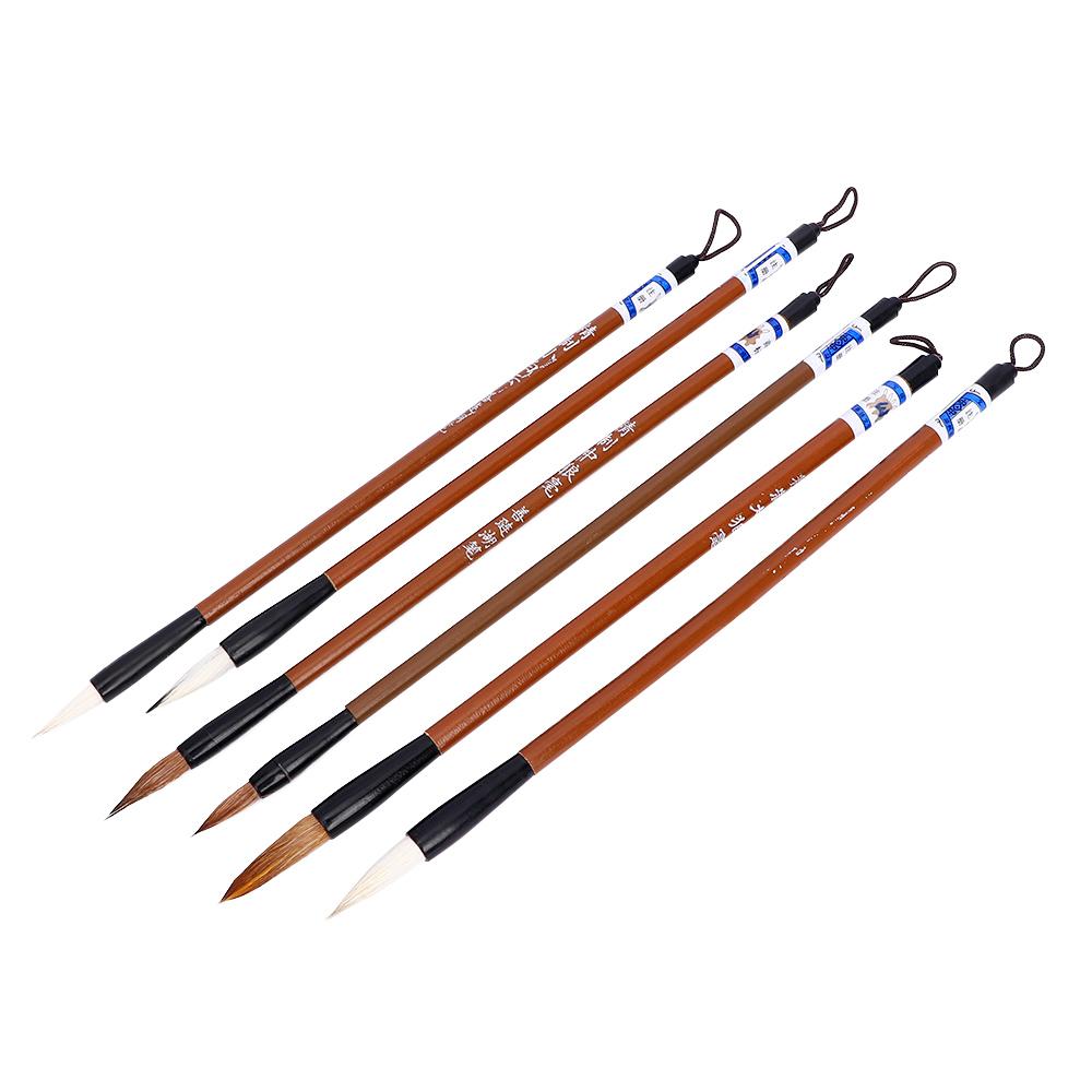 Кисть для рисования Шерсть волка Кисть для письма Кисть для практики письма Традиционная китайская каллиграфия