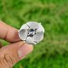 925 Silver Natural Tanzanite Quartz Bezel Statement Elegant Flower Ring Jewelry