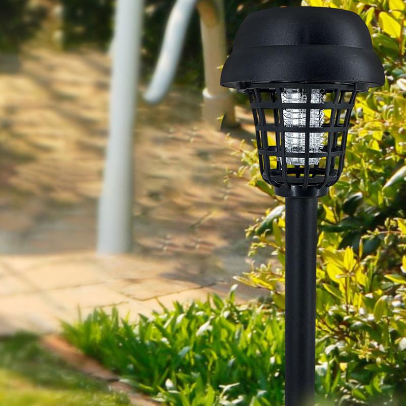 Солнечная убийца комаров с 2 режимами освещения, уличный водонепроницаемый светодиодный светильник, ловушка для комаров, лампы для сада, лужайки, кемпинга
