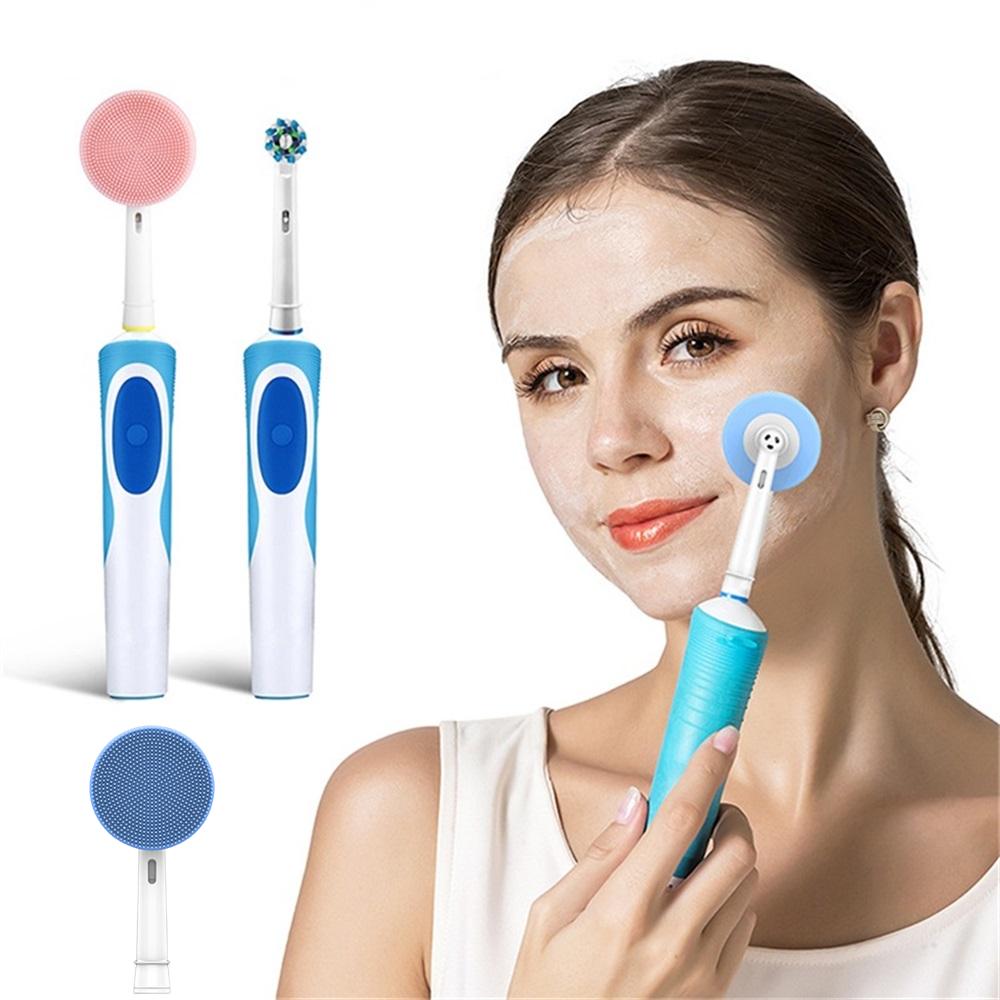 Сменные насадки для зубной щетки Oral-B, силиконовая чистящая головка, инструменты для ухода за кожей лица, электрическая чистящая головка для лица