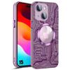 Case for iPhone 15 - Hard Case - Purple - Magnetic Circle - Tempered Glass Protection - Shockproof