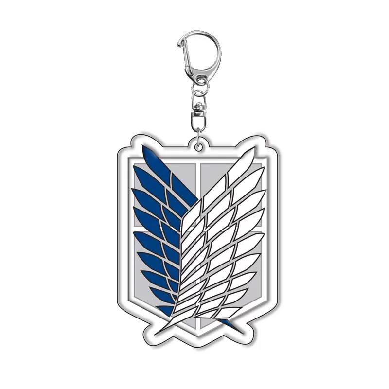 Attack on Titan Genshin Style Sandwich Acrylic Keychain, Cute Backpack Gift Pendant