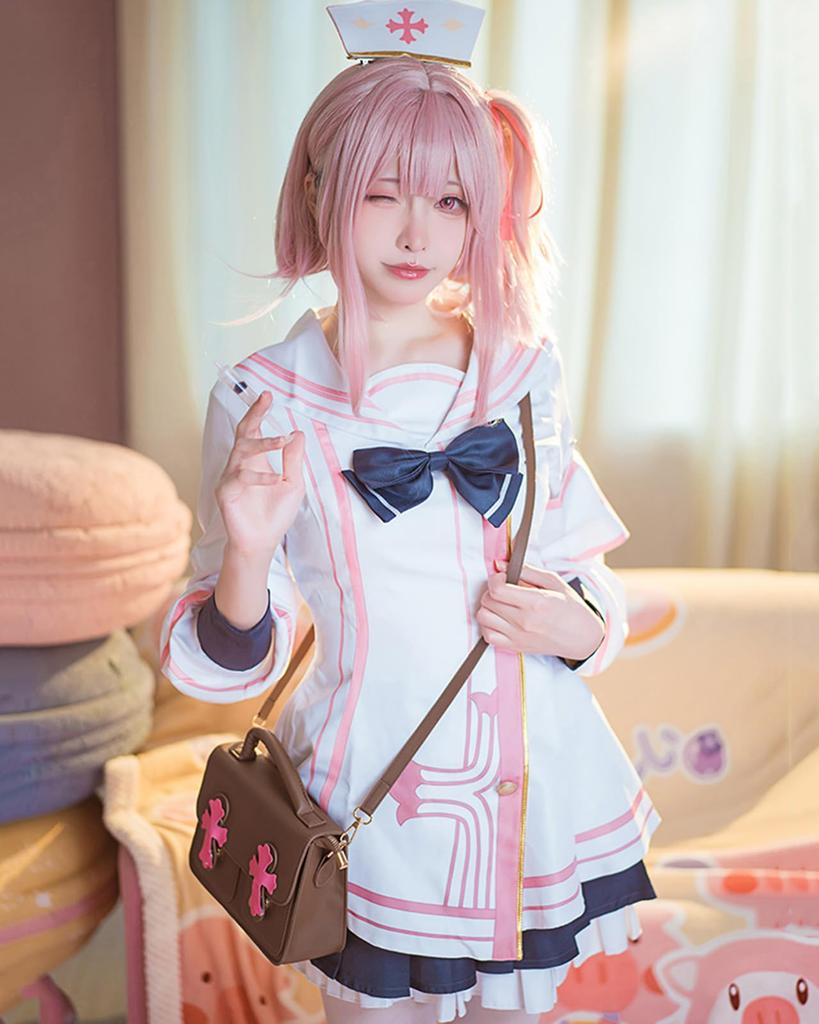 Blue Archive Серина Вашими Косплей Хэллоуин Синяя ака Медсестра [milky time]