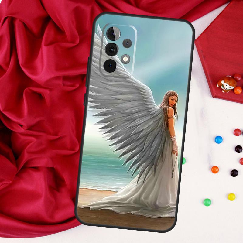 Фантазийные крылья ангела для Samsung Galaxy A55 A53 A33 A13 A35 A15 A36 A56 A26 A16 A22 A32 A52 A54 A34 A06 A05 Чехол