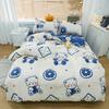 Comfortable and Warm Dormitory Bed Three-piece Set, Bed Sheet Quilt Cover Four-piece Set
