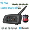 1500M Xinowy V6 Plus мотоциклетный шлем интерком Bluetooth гарнитура 2 в 1 микрофон переговорное устройство коммуникатор зарядное устройство типа C