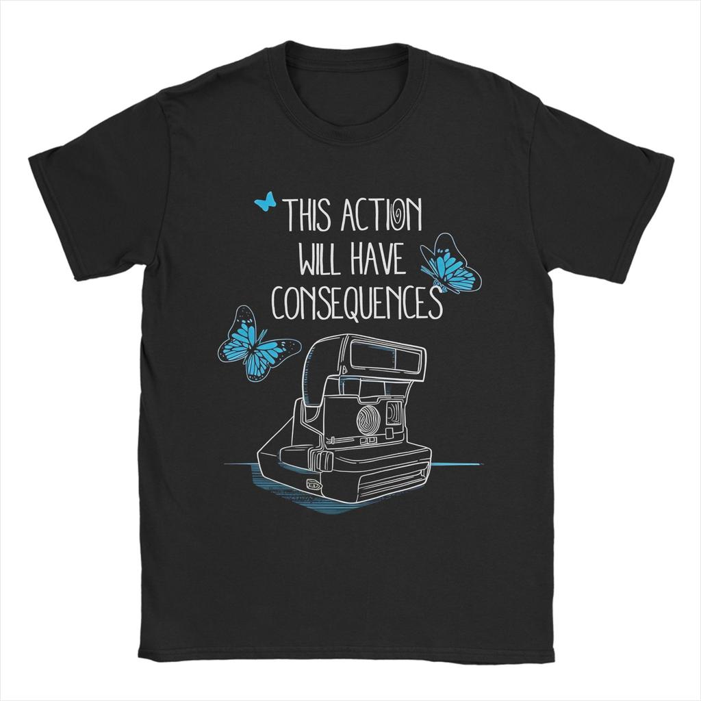 Men Life Is Strange Butterfly T Shirt 100 Cotton Clothing Awesome Short Sleeve Crew Neck Tees Gift Idea TShirts