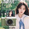 CCD Digital Camera with Dual Lenses - Retro Flip-Phone Style, Perfect for Students and Kids, Connects to Phone.