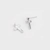 Zircon Stud The Cross Geometric Stud Earring Women Fashion Punk Style Rock Jewelry Girls Gift