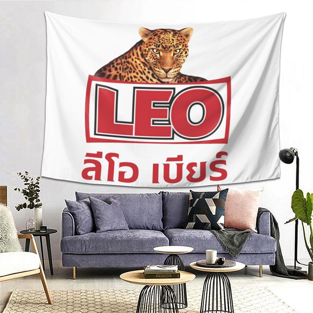 Leo Beer Bangkok Tapestry Wall Hanging Aesthetic Home Decoration Tapestries for Living Room Bedroom