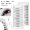120 пучков ресниц Mink C/D Curl Cluster False Lashes Natural 6D Russian Volume Individual Lasches