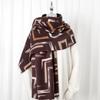2024 Осень/Зима Новый Напечатанный Кашемир Как Длинный Шарф Шаль Женский Теплый Шарф Шаль Утолщенный Бархатом