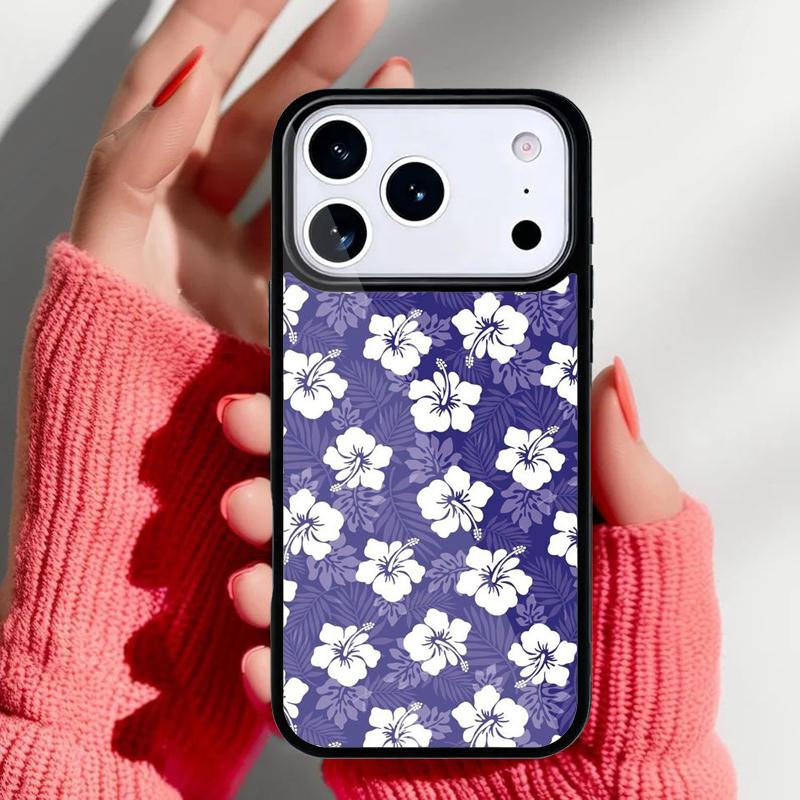 Тропический узор Алоха с гибискусом Чехол для телефона для iPhone 17 Air 16e 15 14 13 Pro Max Задняя крышка для 12 11 Pro Coque