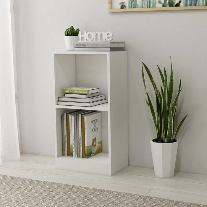 VidaXL Bookcase White 40x24x75 Cm Engineered Wood, Shelf, Bookcase, Storage Shelf, Storage Furniture, 800819
