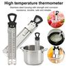 Candy Thermometer 6-Zone Stainless Steel Clip-On Instant Read Cooking Thermometer for Deep