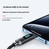 Crystal Shine 120 Вт Быстрая зарядка Двойной USB-C Кабель для Apple 15/16 и Huawei Автомобильные Зарядные устройства с Цифровым Дисплеем