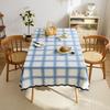 Plaid Table Cloth Simple Modern Light Luxury High-End Rectangular Fabric Waterproof Coffee Table Mat