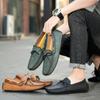 High Quality Men Shoes Leather Casual Shoes Luxury Slip On Moccasins Comfortable Flats Driving Shoes Business Sewing Men Loafers