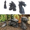 Новый большой дракон, готический садовый декор, статуя, орнамент из смолы для наружного украшения, украшение статуи